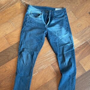 rag & bone Men's Dark Blue Slim Jeans